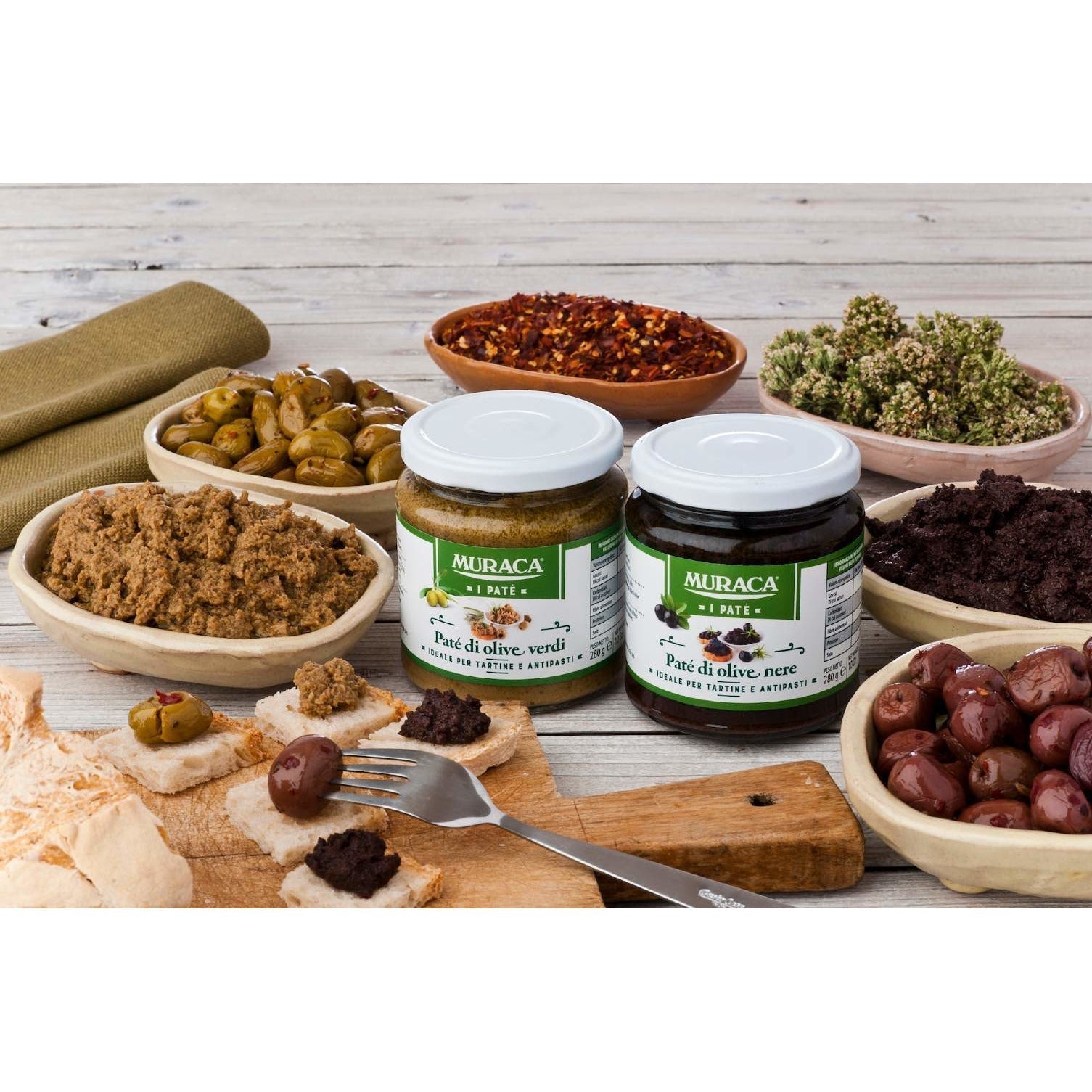 Patè di Olive Verdi Selezionate lavorate Artigianalmente in Olio Extra Vergine 140g - Nonna Calabrese.it