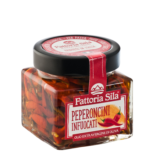 Peperoncino infuocato Calabrese in Olio Extra Vergine Di Oliva 180gr - Nonna Calabrese.it