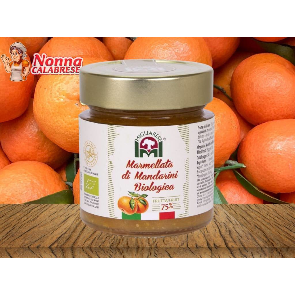Marmellata di Mandarini Biologica Naturale 300gr - Nonna Calabrese.it