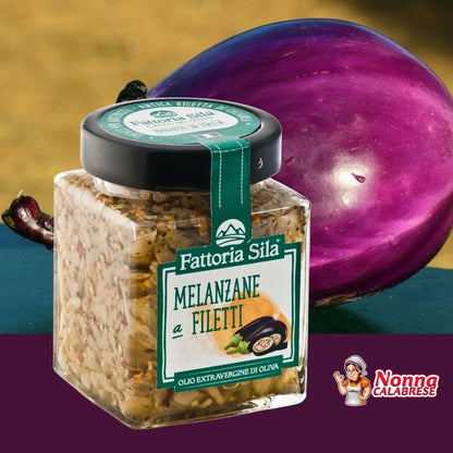 Melanzane a Filetti Sott’olio Artigianali Selezionate 280gr
