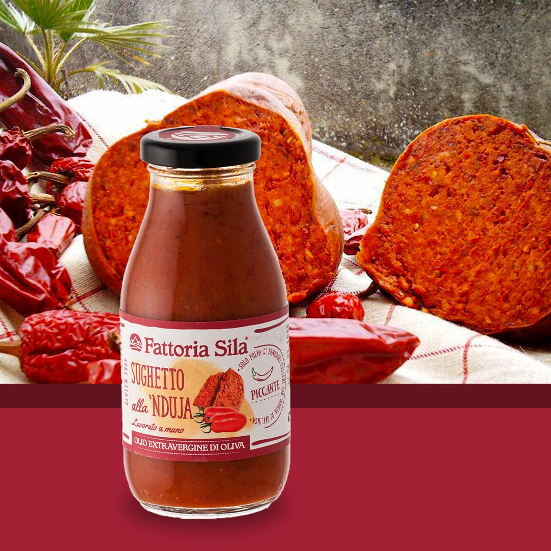 Sugo alla Nduja di Spilinga Originale Ricetta Segreta della Nonna Calabrese 314ml - Nonna Calabrese.it